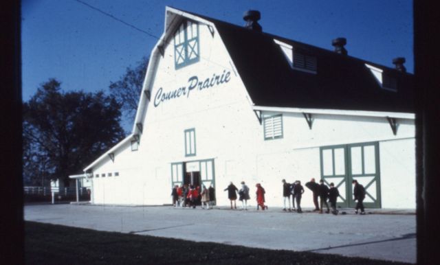 Image of the Conner Prairie Visitor Center in 1970 - from the CPM Archives.